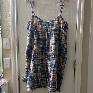 Lucky Brand Colorful Plaid Mini Dress